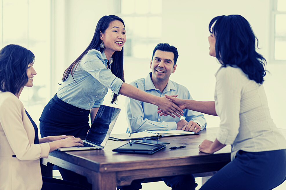 Business handshake