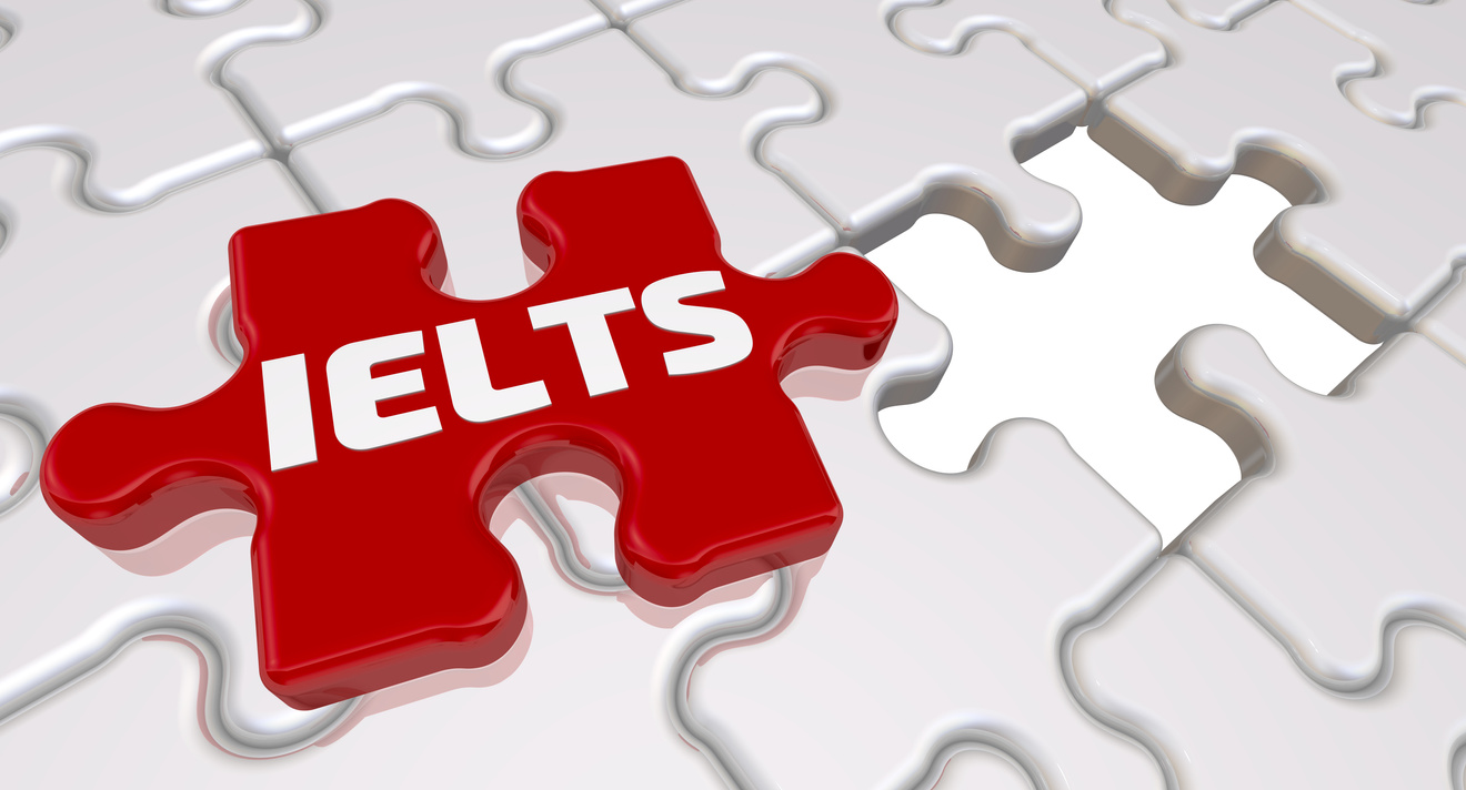 IELTS. The inscription on the missing element of the puzzle