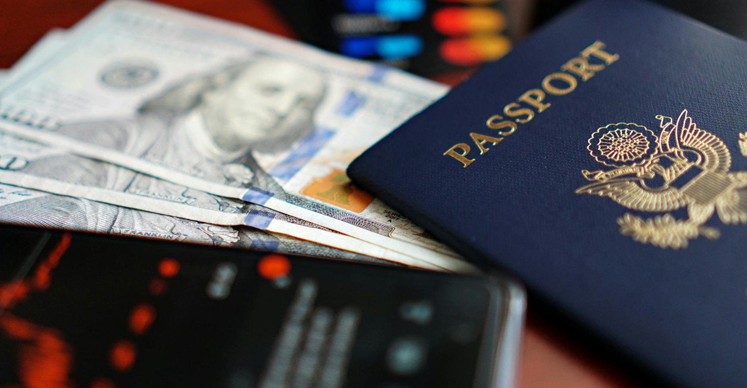 Image of a U.S. passport amid the Visa Integrity Fee discussion.