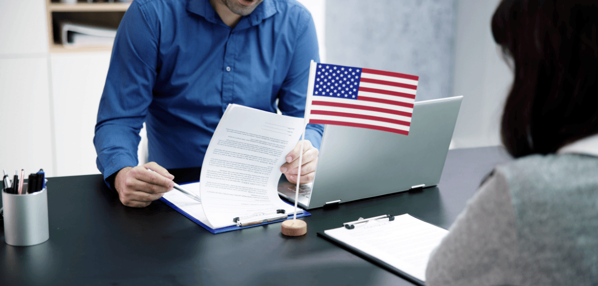 Image of a USA Visa Interview