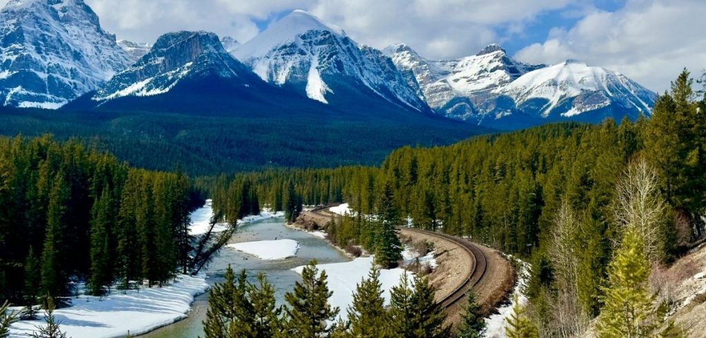Immigration to Canada. Pic of Banff National Park.
