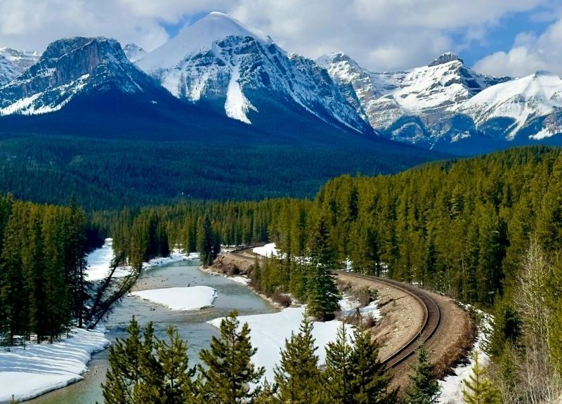 Immigration to Canada. Pic of Banff National Park.