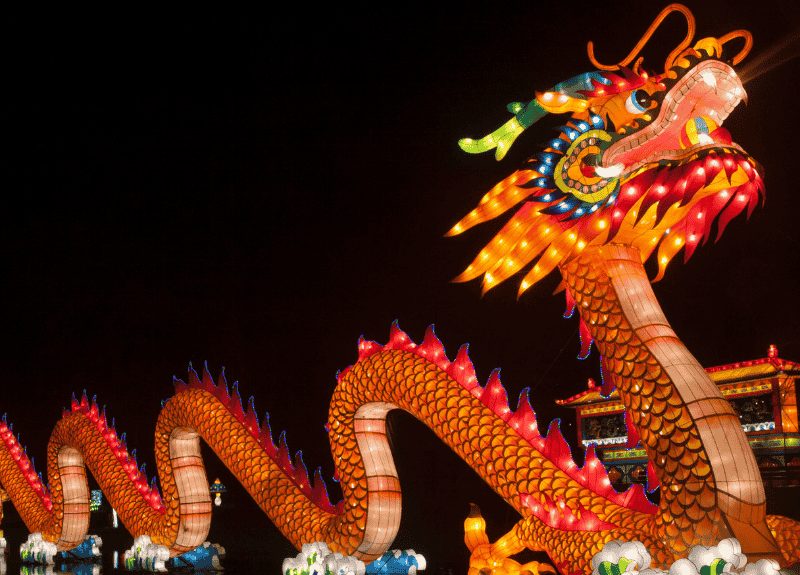 Image of a chinese dragon signifying the potential effects of the China K Visa on the Chinese economy.