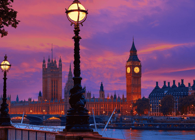 Image of a streetscape in London UK