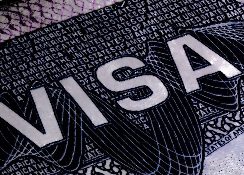 Image of a USA Visa